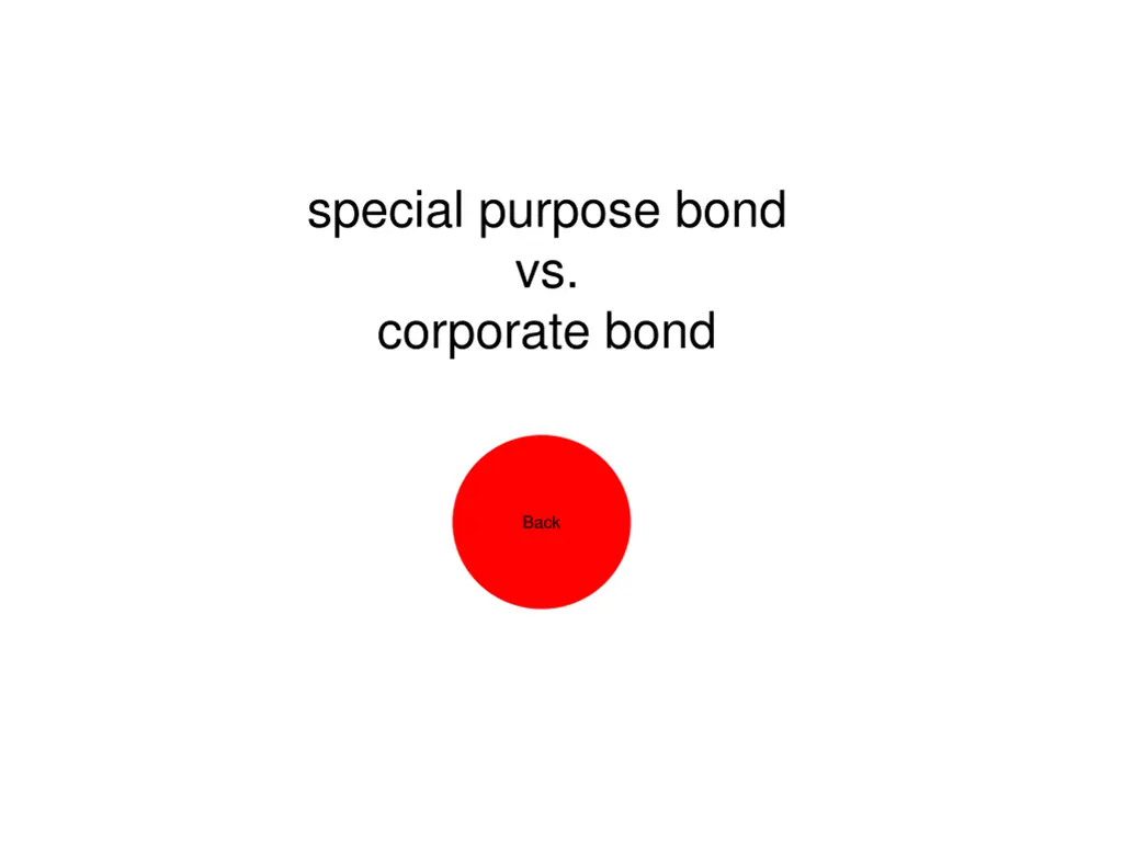special purpose bond vs corporate bond