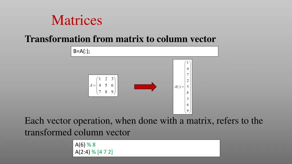 matrices 1
