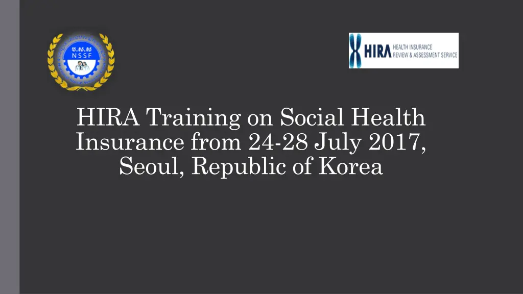 hira training on social health insurance from