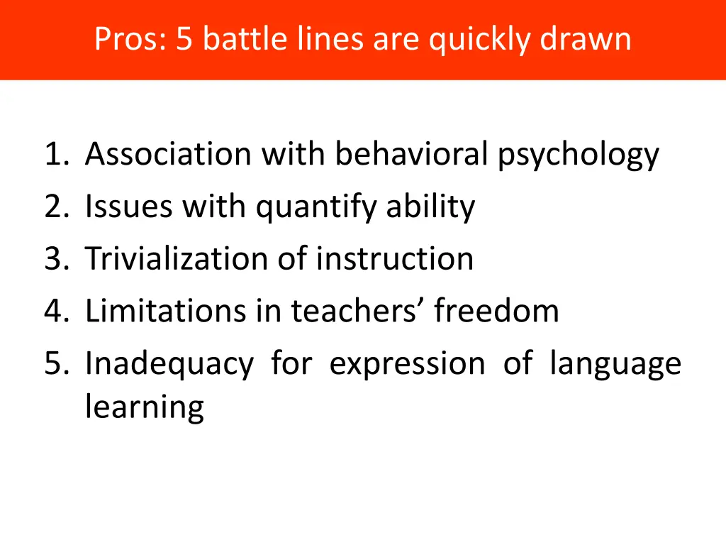 pros 5 battle lines are quickly drawn