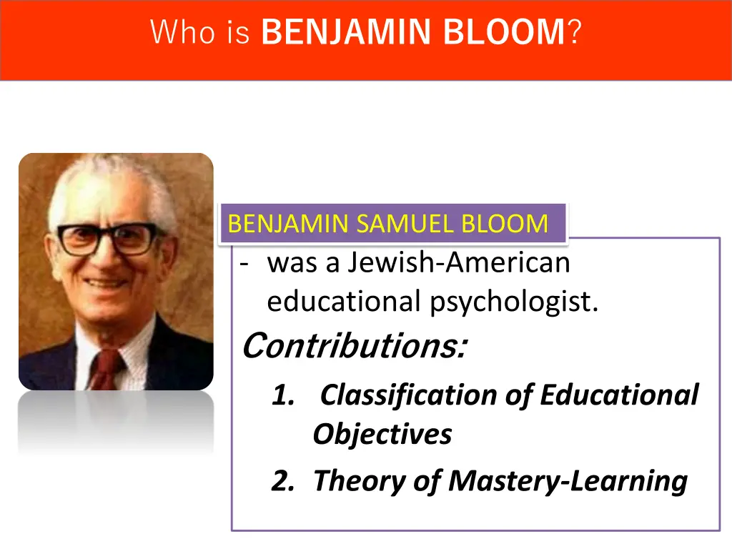 who is benjamin bloom