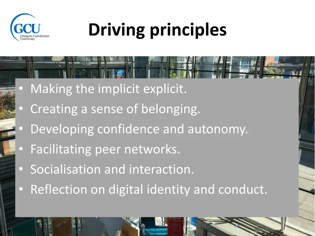 driving principles