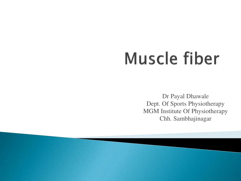 dr payal dhawale dept of sports physiotherapy