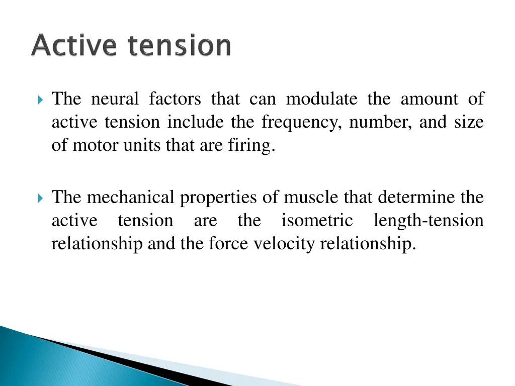 the neural factors that can modulate the amount