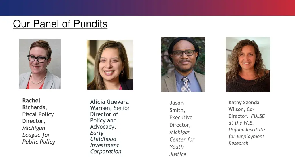 our panel of pundits