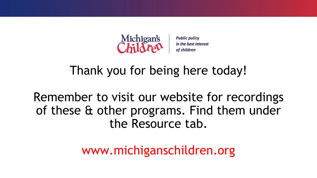 thank you for being here today