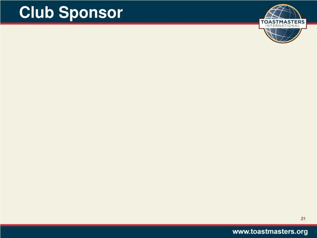 club sponsor