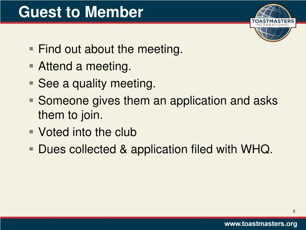 guest to member
