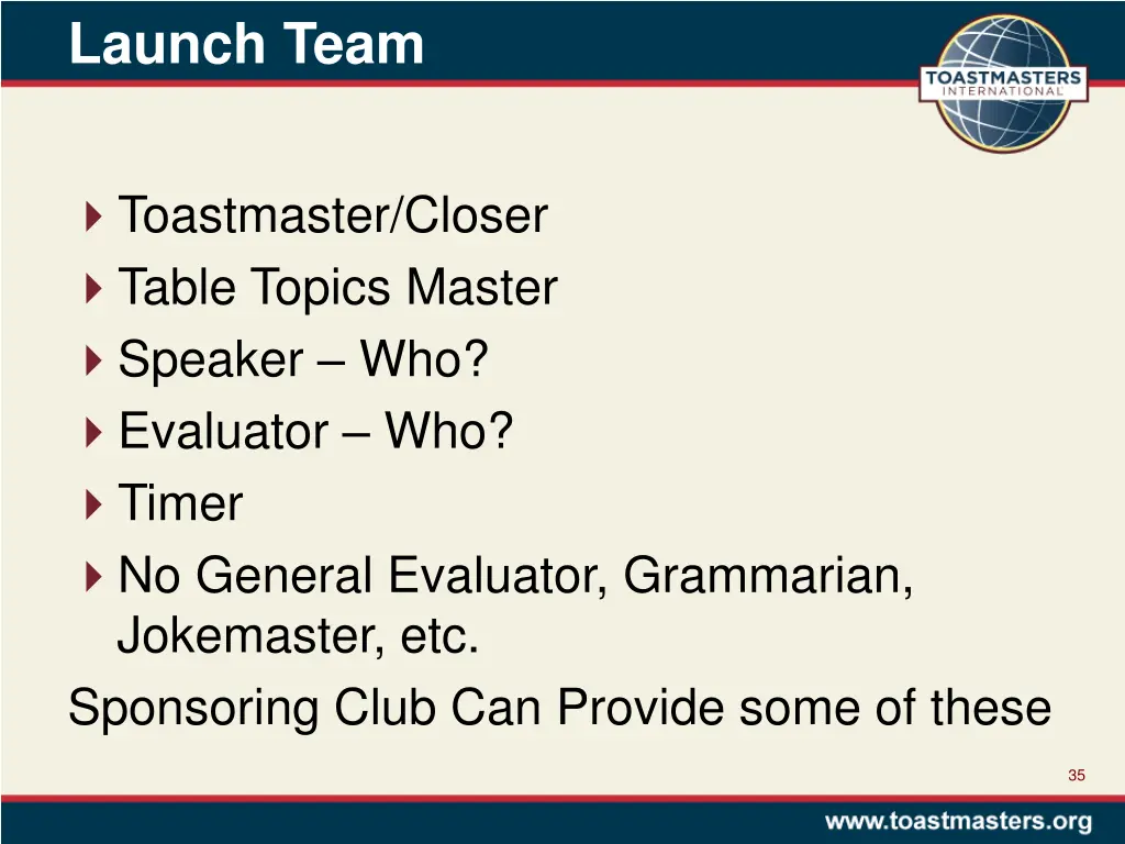 launch team