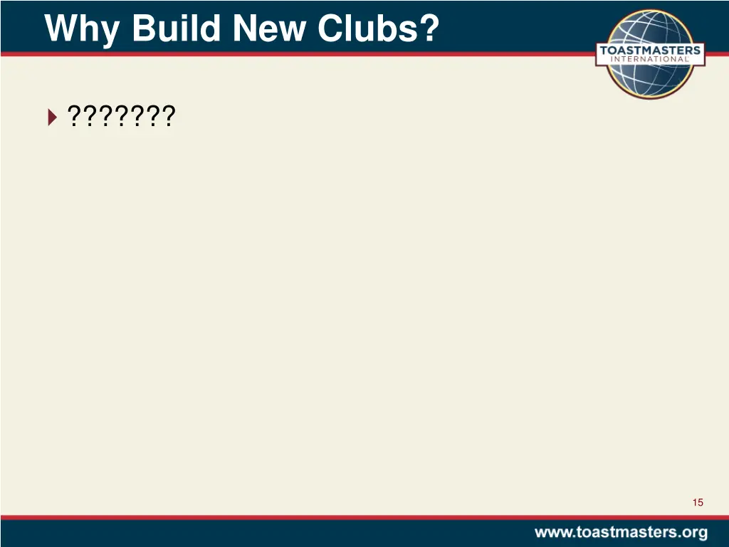 why build new clubs