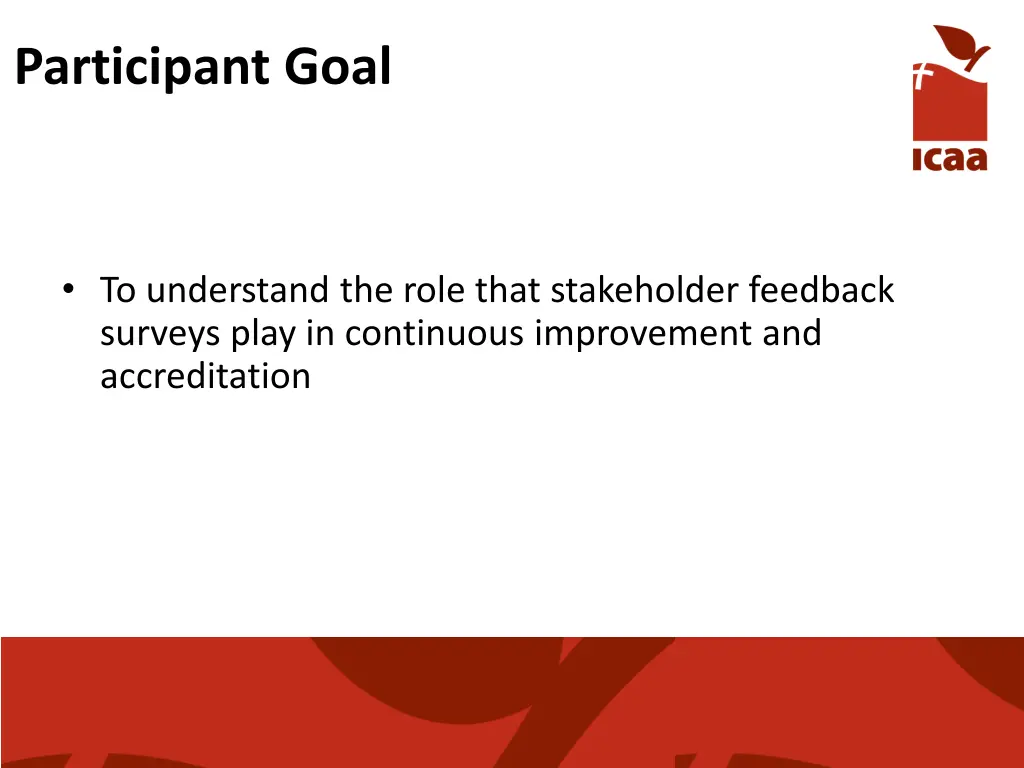 participant goal
