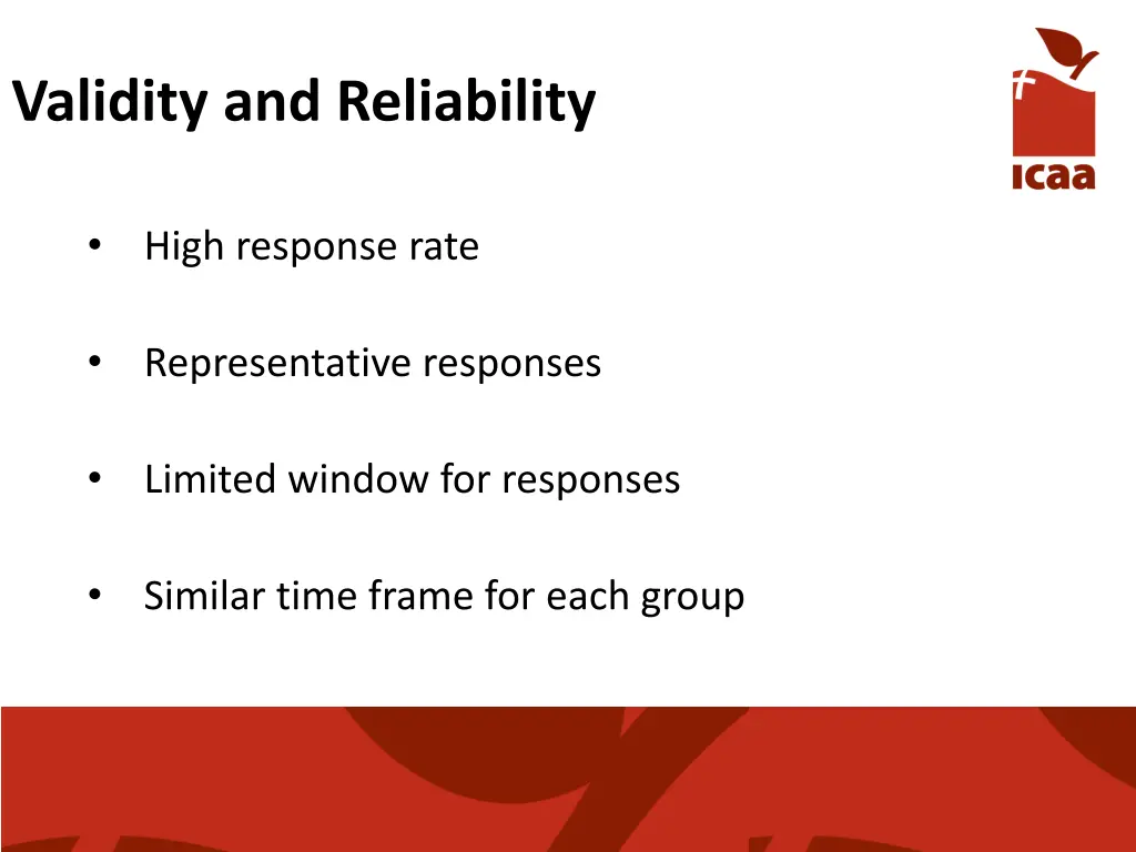 validity and reliability