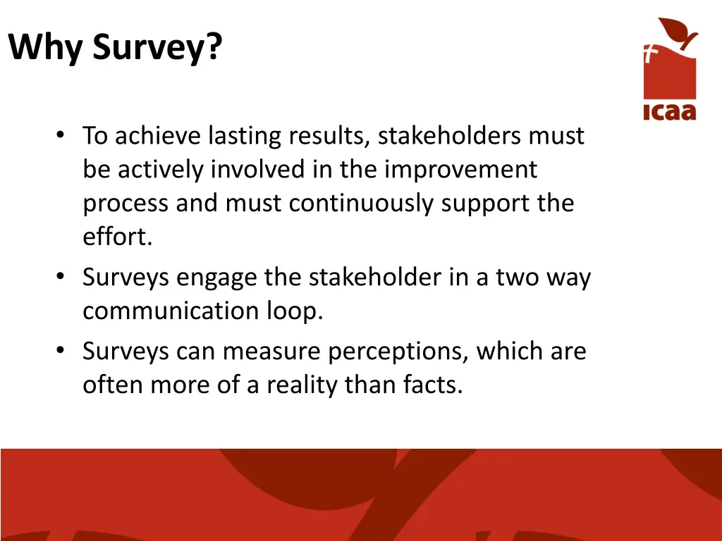why survey