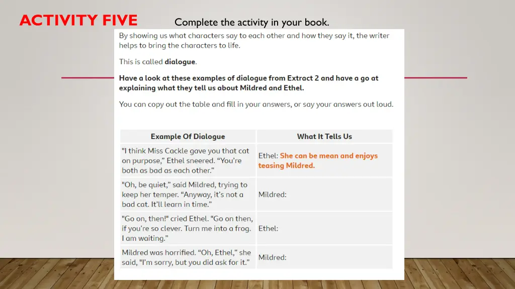 activity five 2