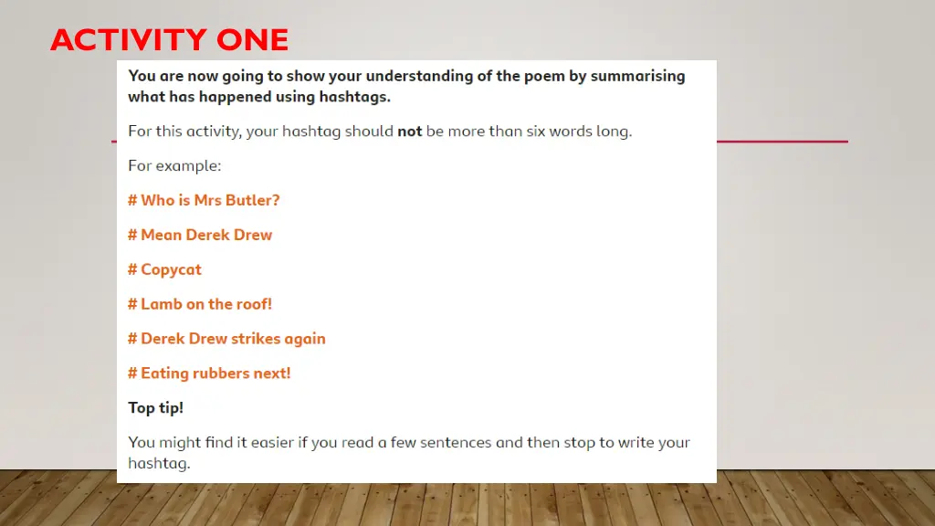 activity one 1
