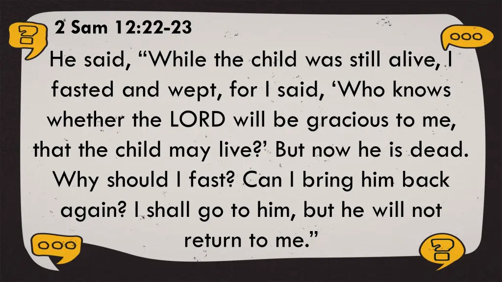 2 sam 12 22 23