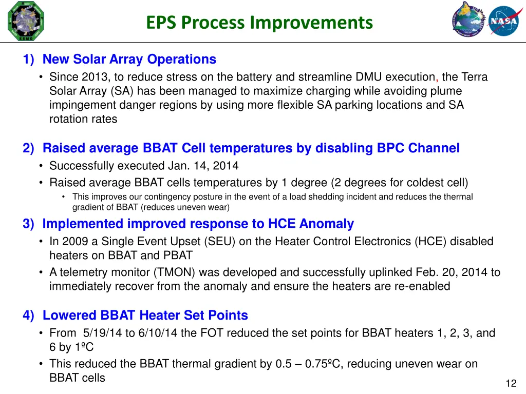 eps process improvements