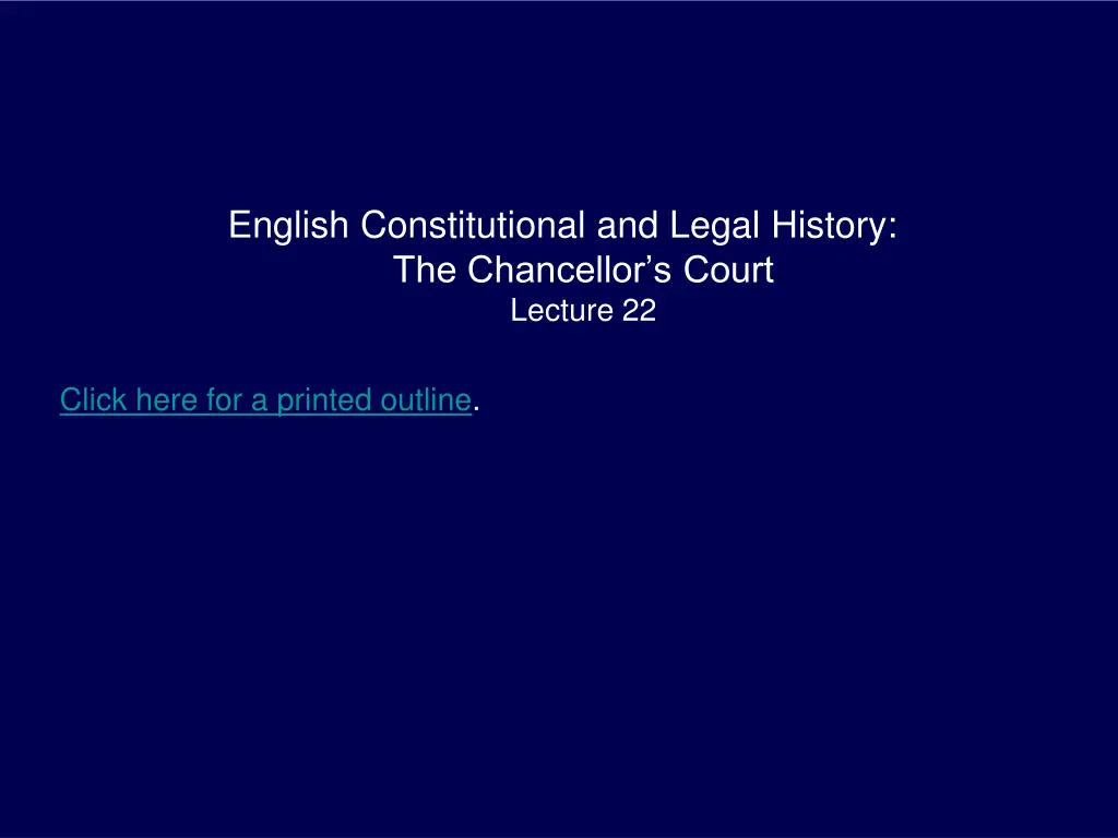 english constitutional and legal history