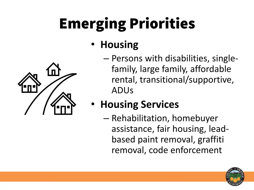 emerging priorities housing persons with