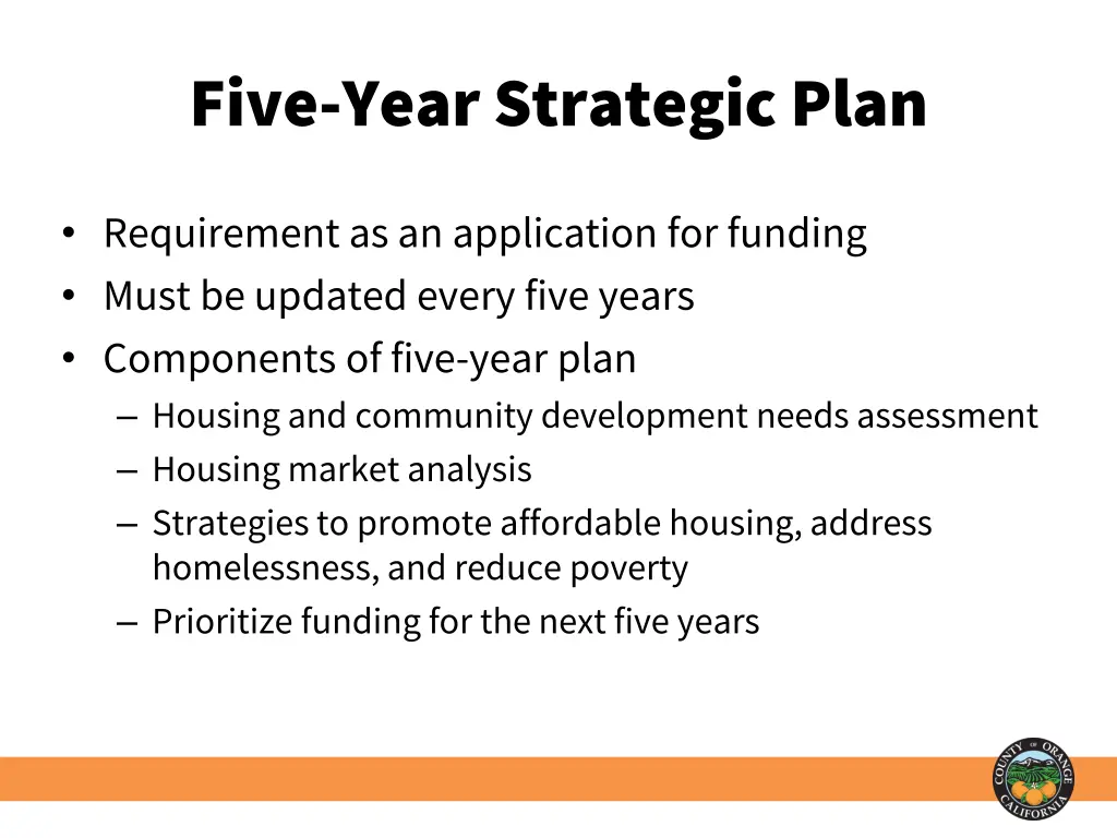 five year strategic plan