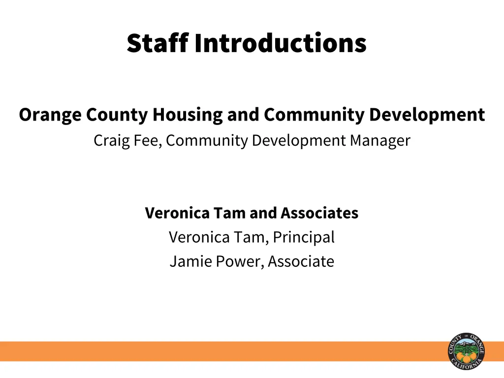 staff introductions