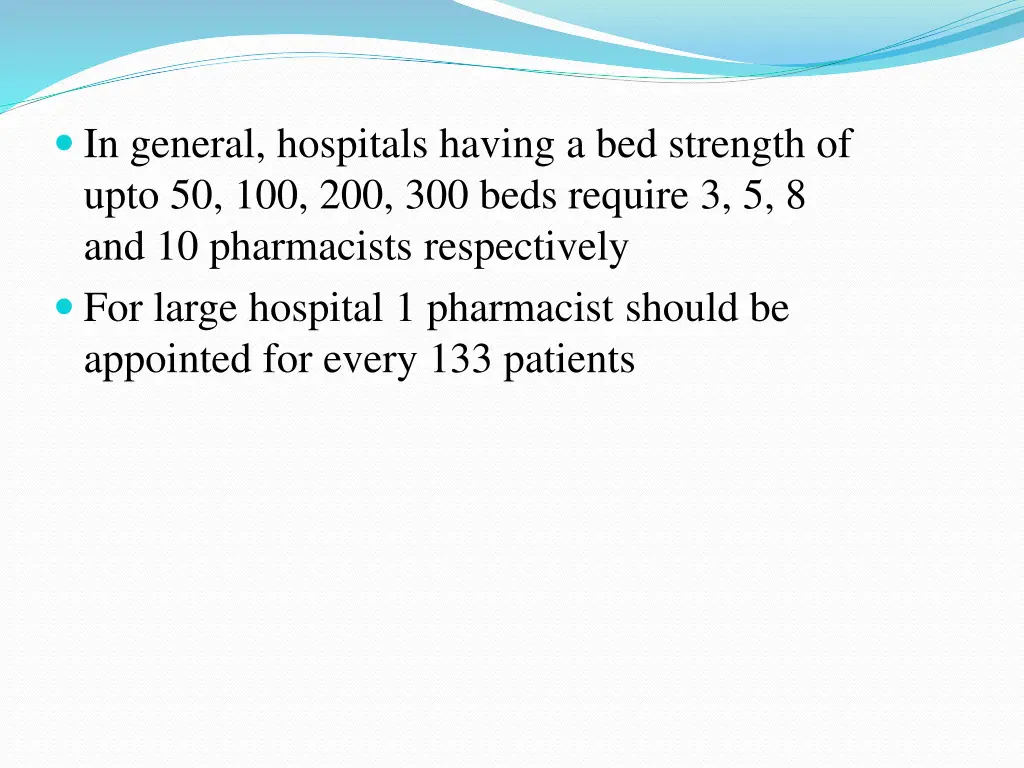 in general hospitals having a bed strength