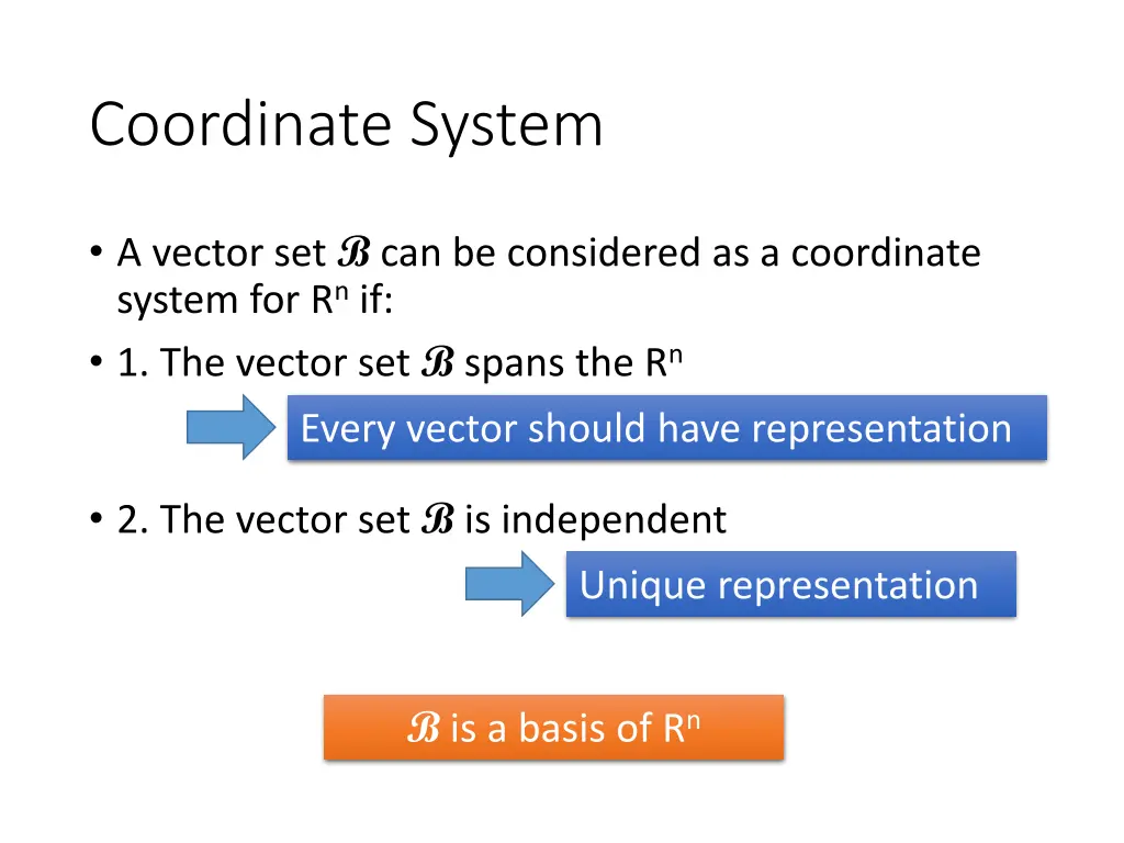coordinate system