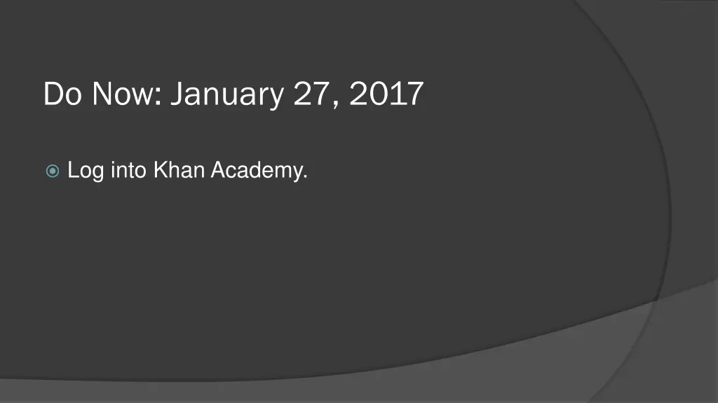 do now january 27 2017