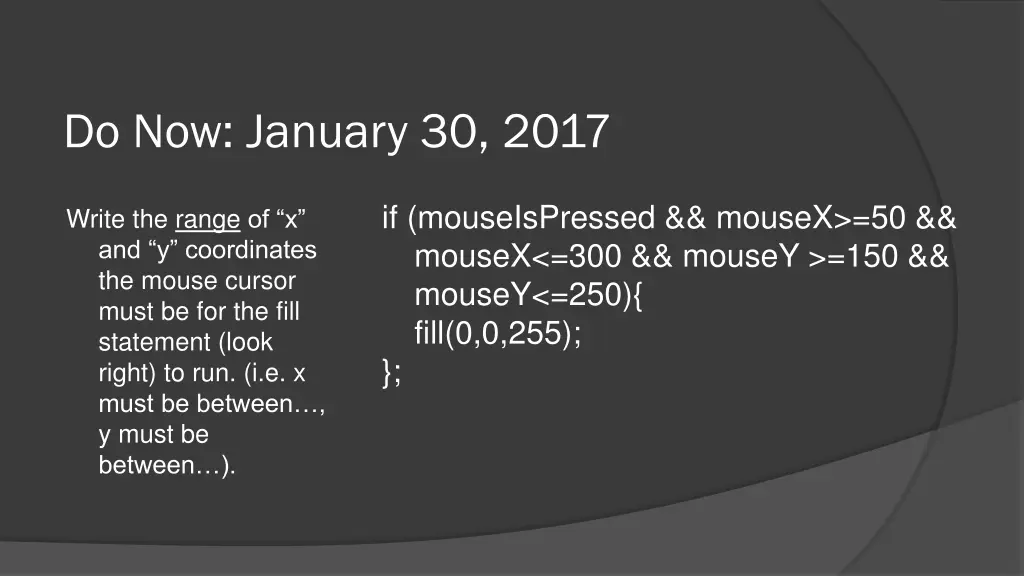 do now january 30 2017