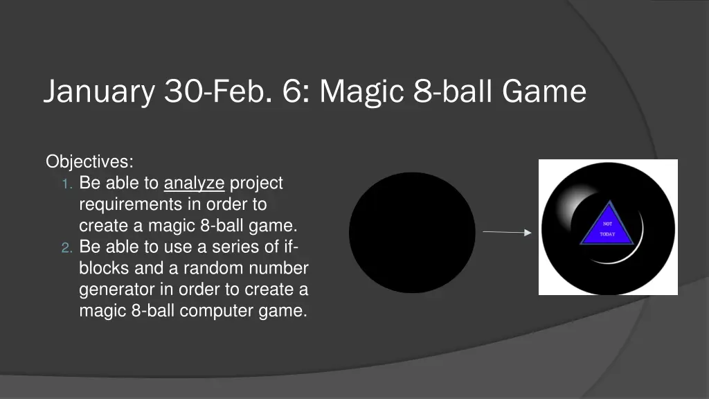 january 30 feb 6 magic 8 ball game