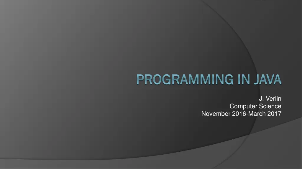 programming in java programming in java