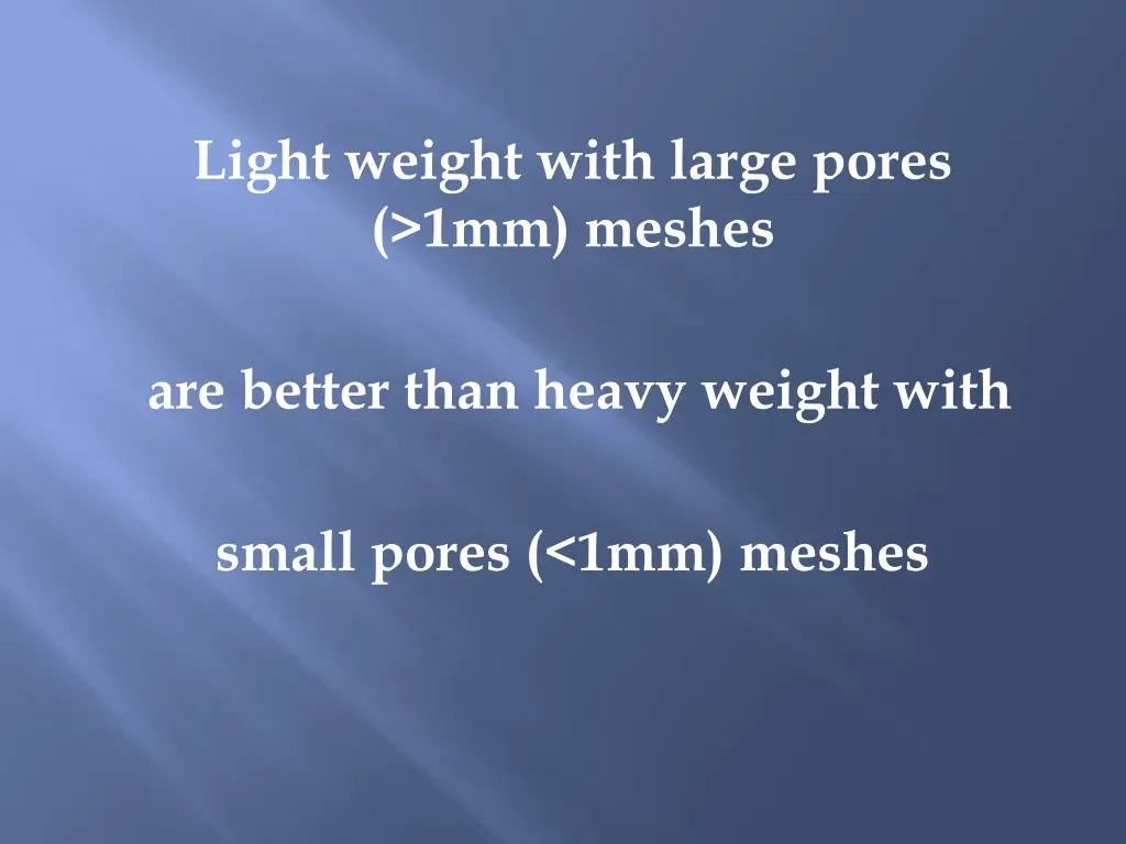 light weight with large pores 1mm meshes