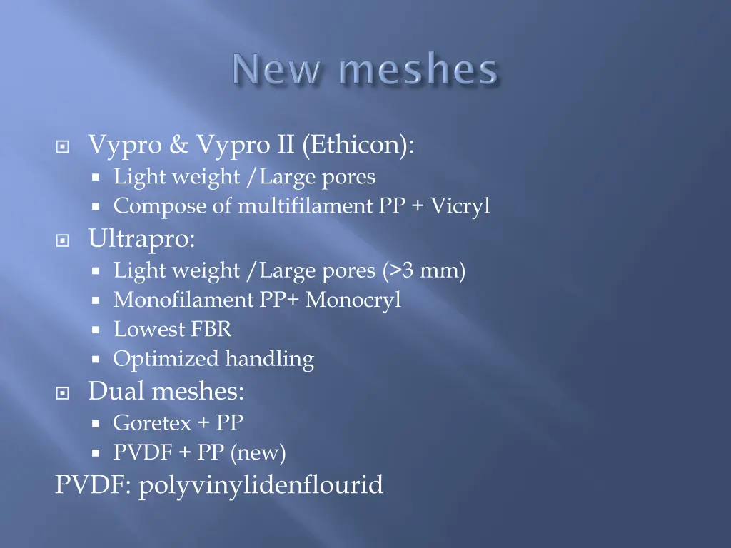 vypro vypro ii ethicon light weight large pores