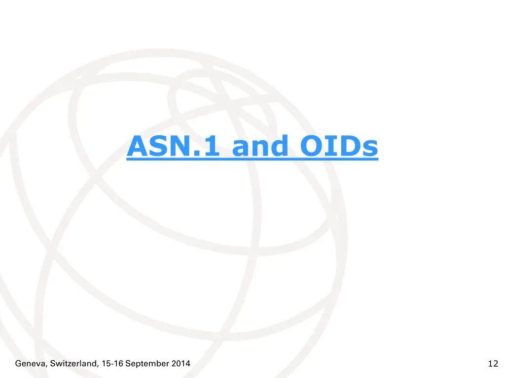 asn 1 and oids