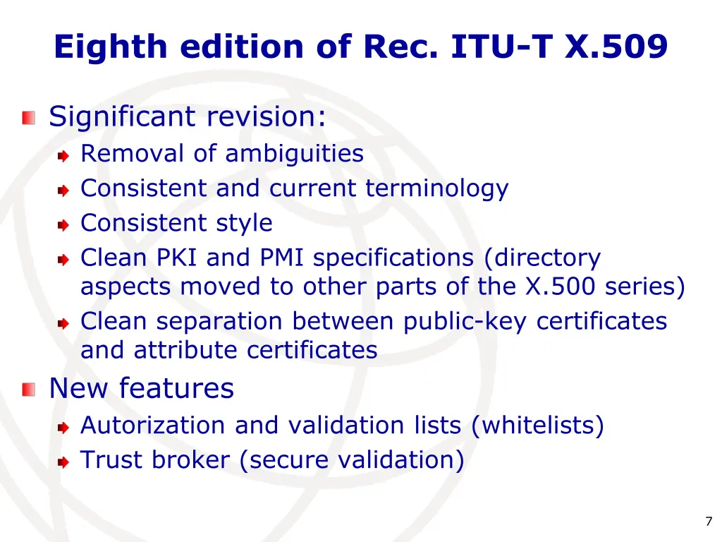 eighth edition of rec itu t x 509