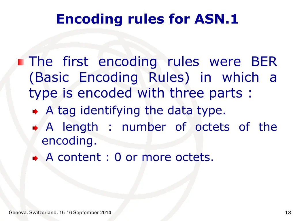 encoding rules for asn 1