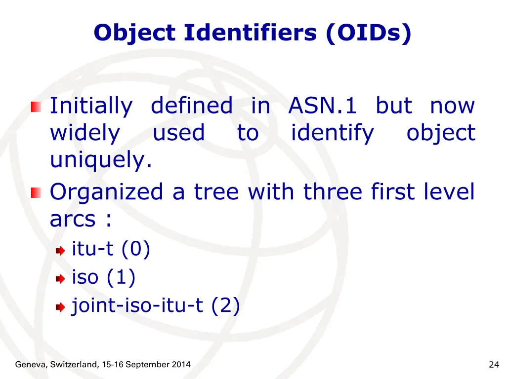 object identifiers oids