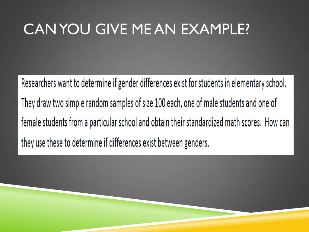 can you give me an example
