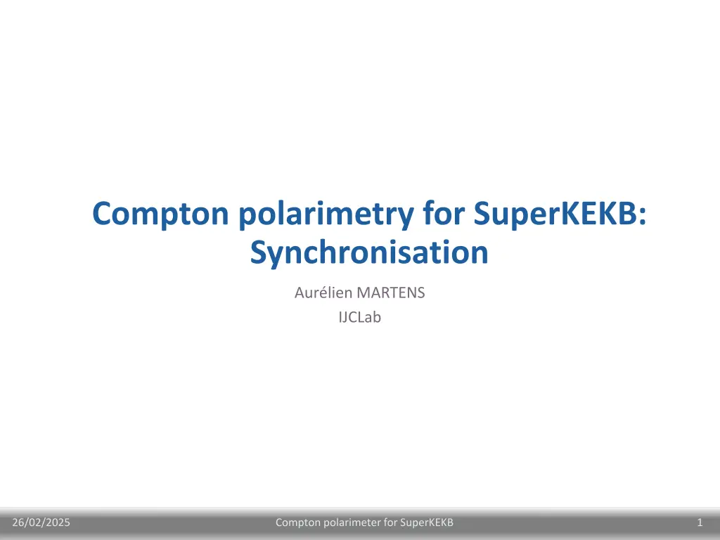 compton polarimetry for superkekb synchronisation