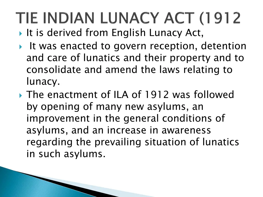 it is derived from english lunacy