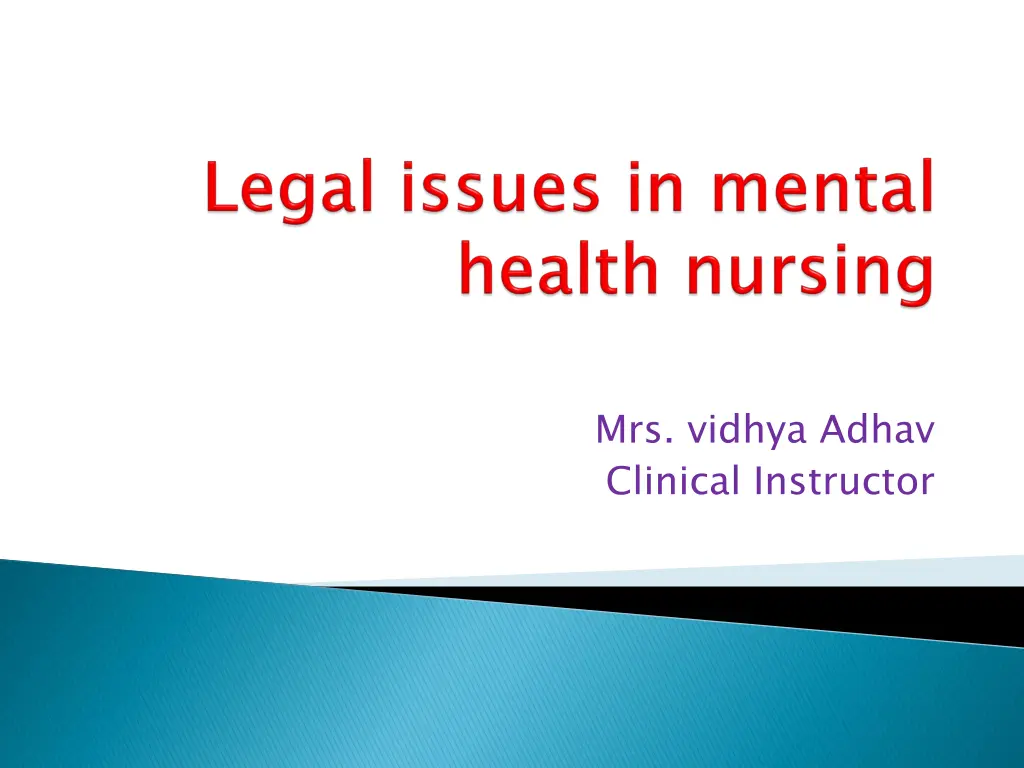 mrs vidhya adhav clinical instructor