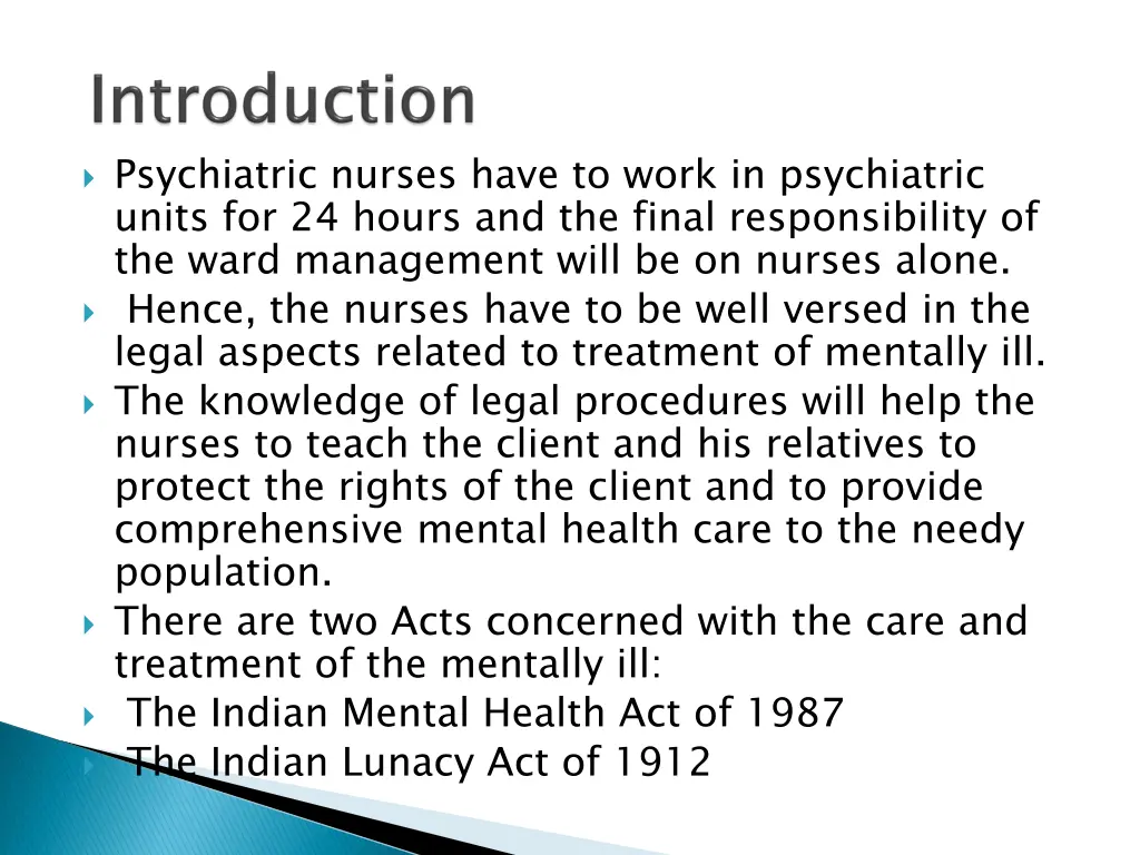 psychiatric nurses have to work in psychiatric