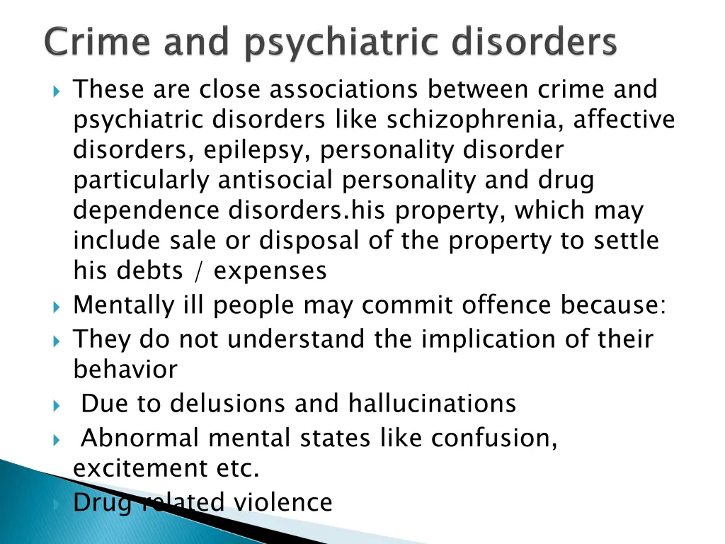these are close associations between crime