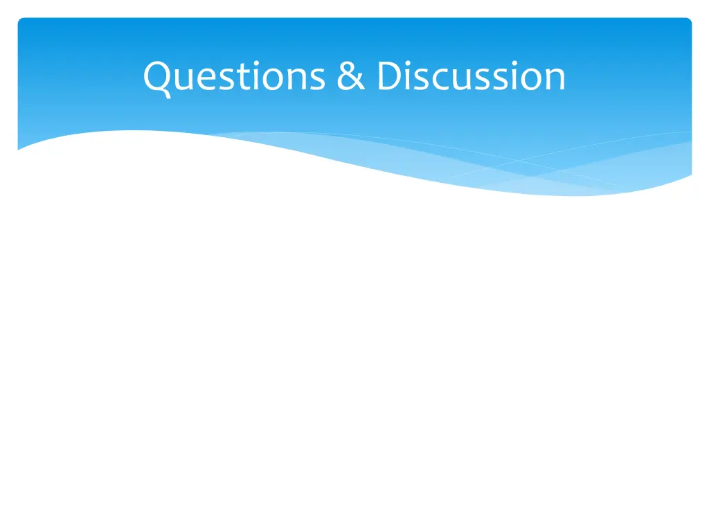 questions discussion
