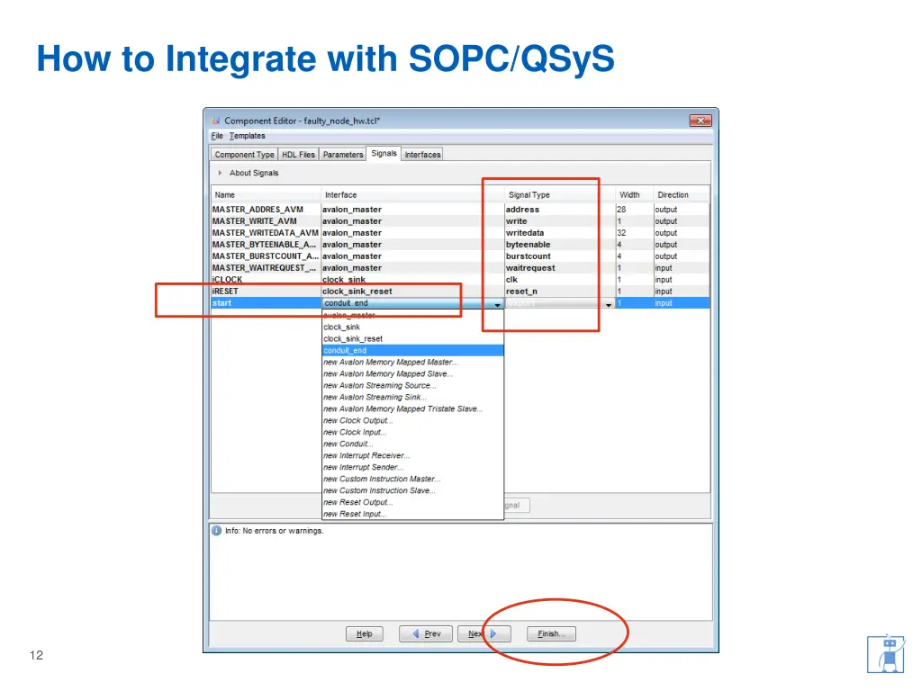 how to integrate with sopc qsys 4