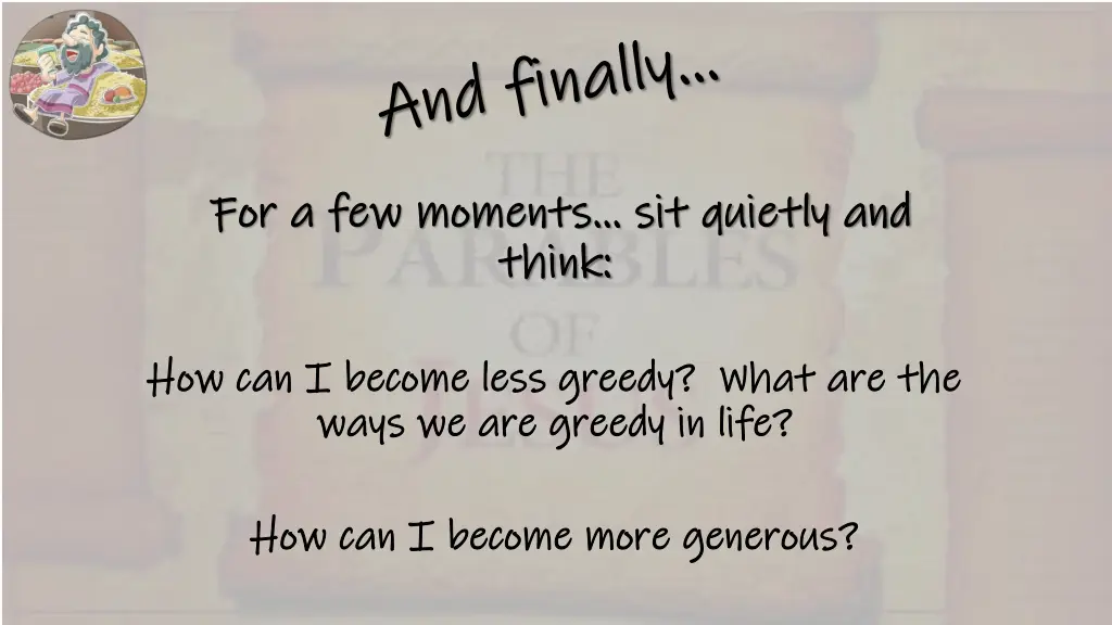 for a few moments sit quietly