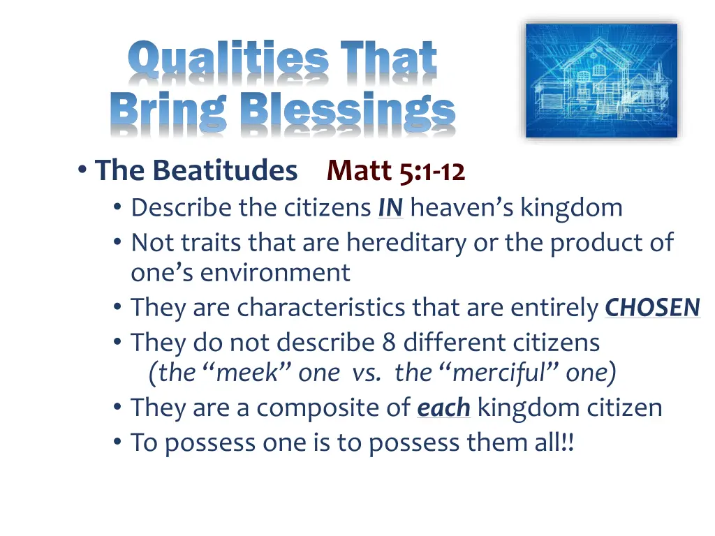 qualities that bring blessings 1