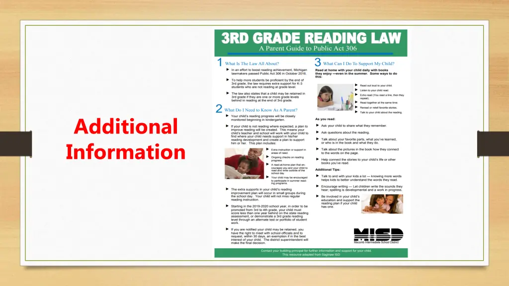 additional information