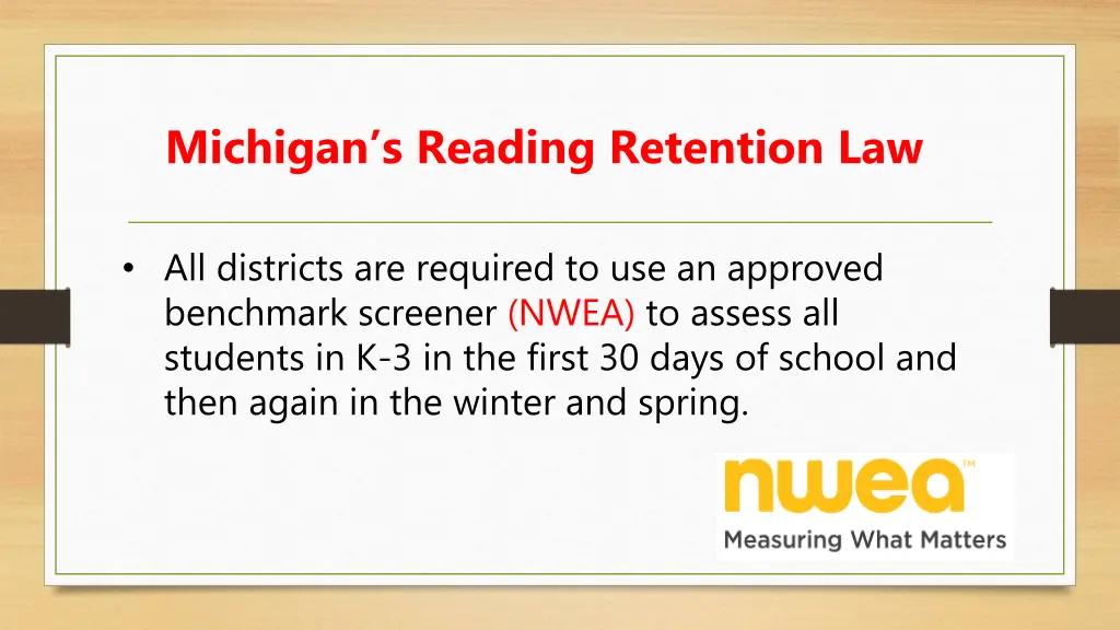 michigan s reading retention law 1