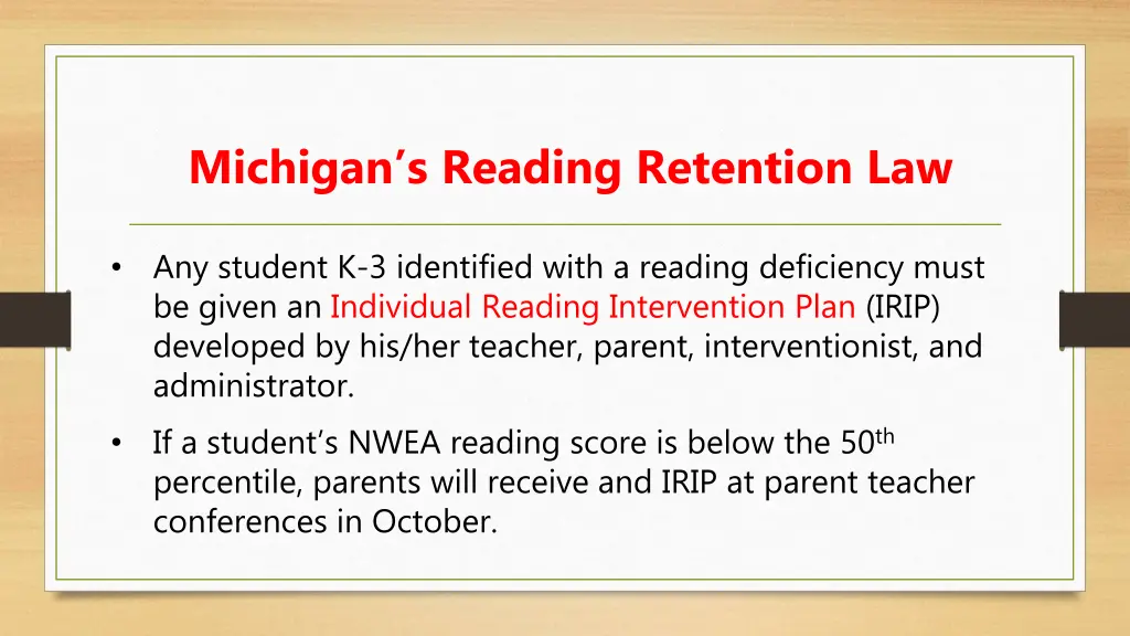 michigan s reading retention law 2